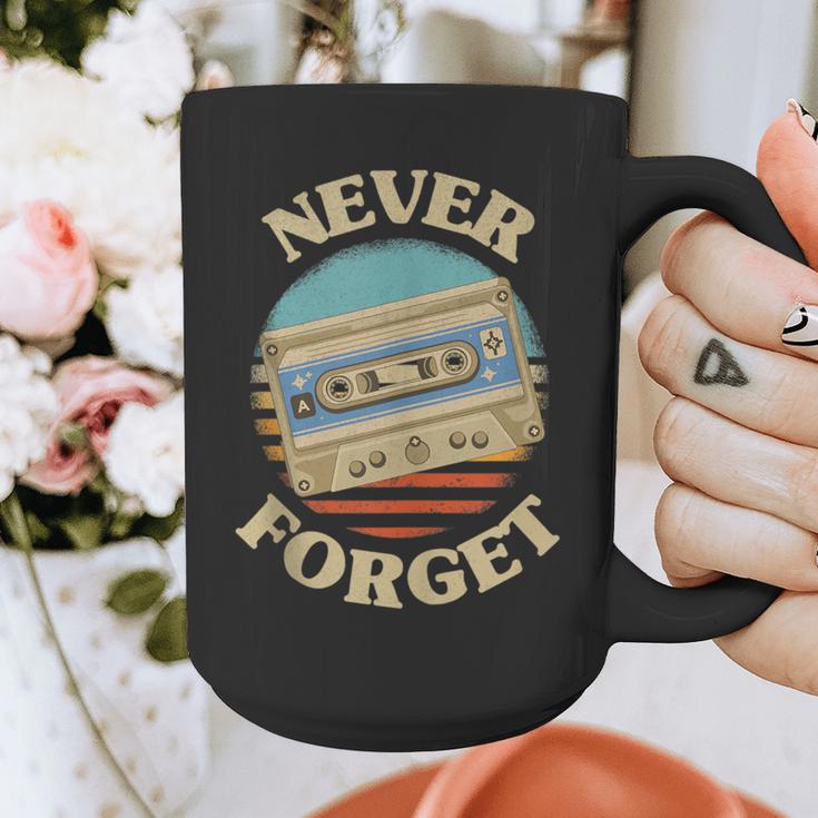 Retro Cassette Never Forget Nostalgia Vintage Graphic Print Coffee Mug Retro Cassette Never Forget Nostalgia Vintage Graphic Print Coffee Mug