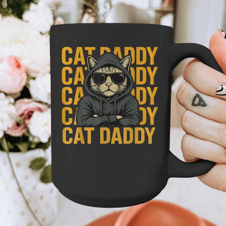 Retro Cat Daddy Style Animal For Men Women Kid Boy Girl Graphic Print Coffee Mug