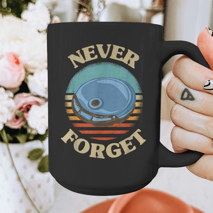 Retro CD Player Never Forget Nostalgia Vintage Graphic Print Coffee Mug