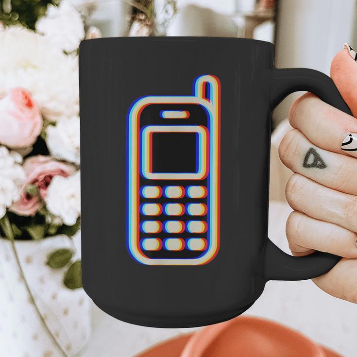 Retro Cell Vintage Mobile Phone 90s Nostalgia Vaporwave Fun Graphic Print Coffee Mug