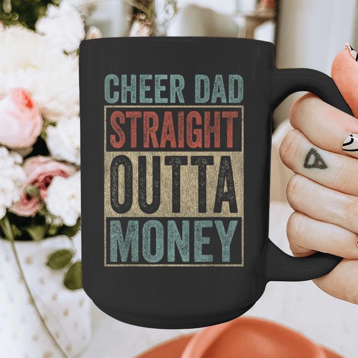 Retro Cheer Dad Straight Outta Money Graphic Print Coffee Mug