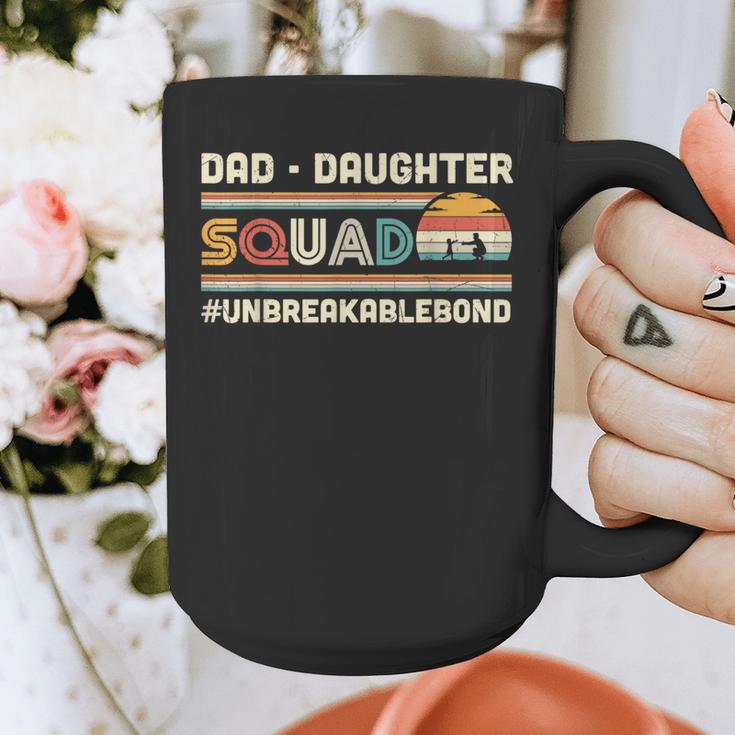 Retro Dad Daughter Squad Unbreakable Bond Father Daughter Graphic Print Coffee Mug