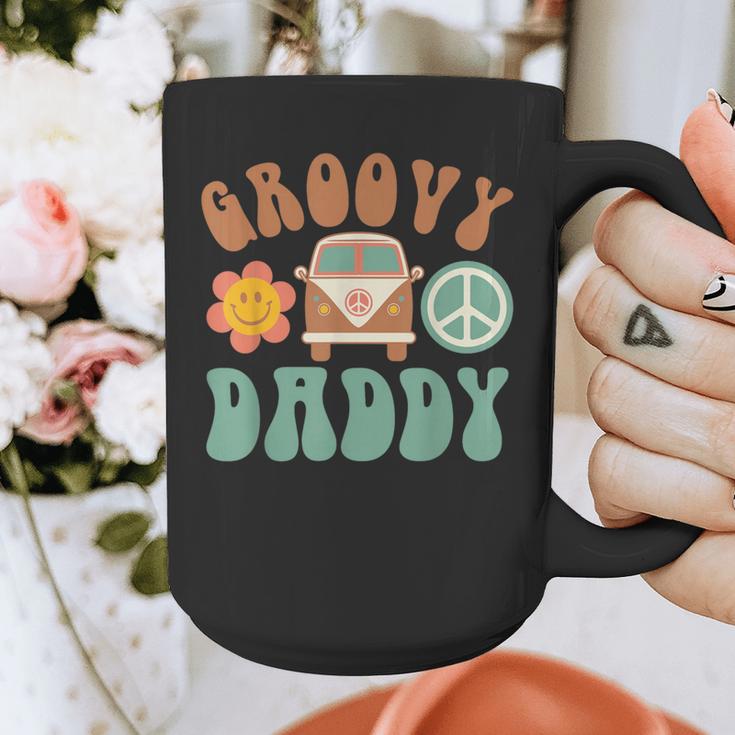 Retro Groovy Daddy Matching Family Birthday Party Graphic Print Coffee Mug