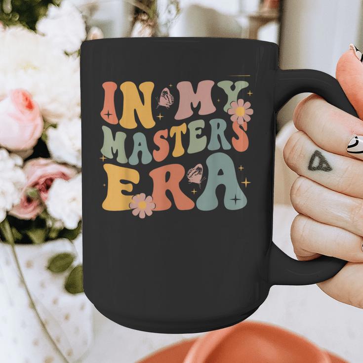 Retro Groovy In My Master's Degree Era Graduation Master Graphic Print Coffee Mug