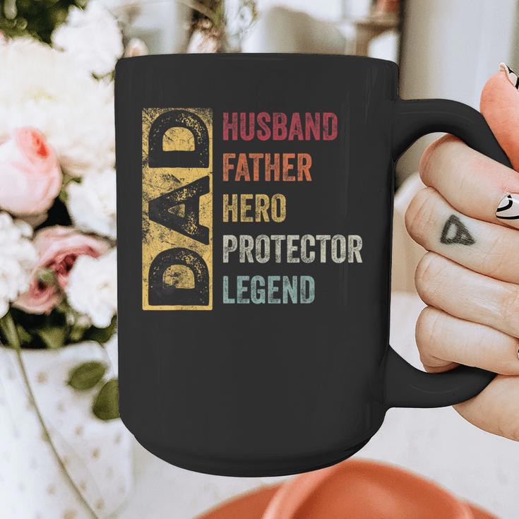 Retro Husband Father Hero Protector Legend Father Day Dad Graphic Print Coffee Mug Retro Husband Father Hero Protector Legend Father Day Dad Graphic Print Coffee Mug