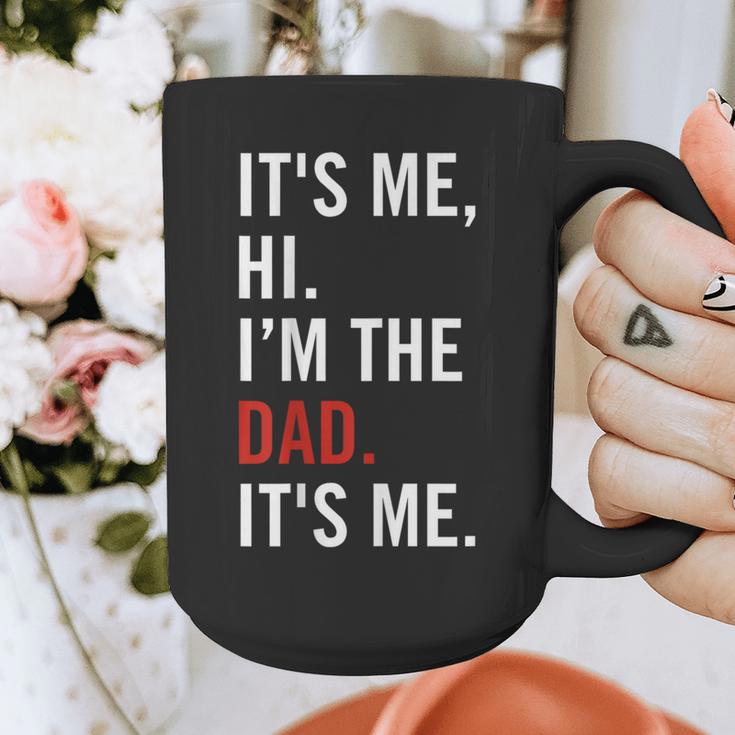 Retro It's Me Hi I'm The Dad It's Me For Dad Graphic Print Coffee Mug