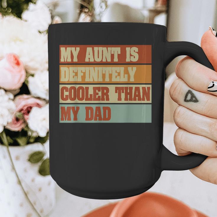 Retro Niece Nephew Auntie My Aunt Is Cooler Than My Dad Graphic Print Coffee Mug