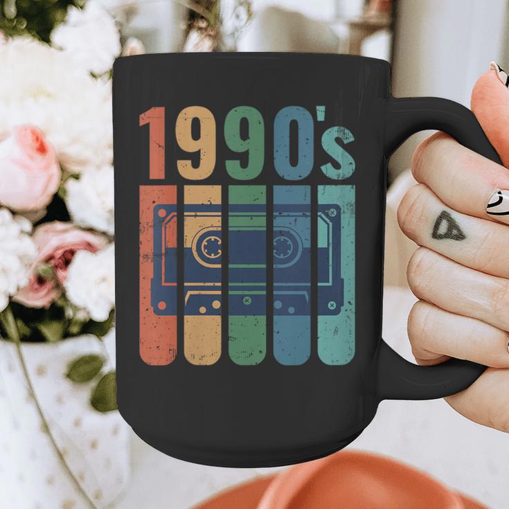 Retro Nineties Style Audio Tape Nostalgia Year 1990 Graphic Print Coffee Mug
