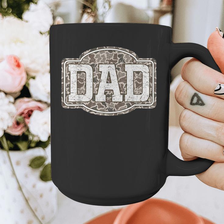 Retro Old Camo Dad Camouflage Hunting Season Father's Day Graphic Print Coffee Mug