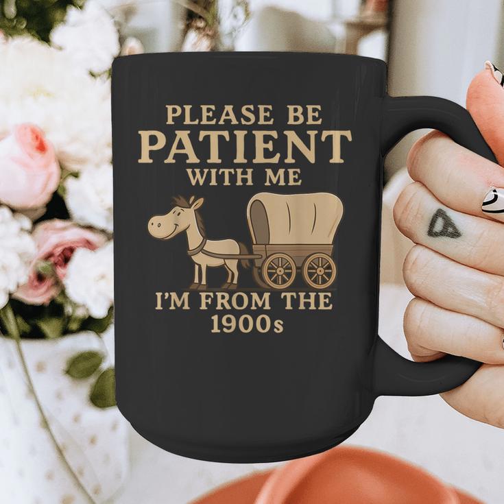 Retro Please Be Patient With Me I'm From The 1900s Vintage Graphic Print Coffee Mug