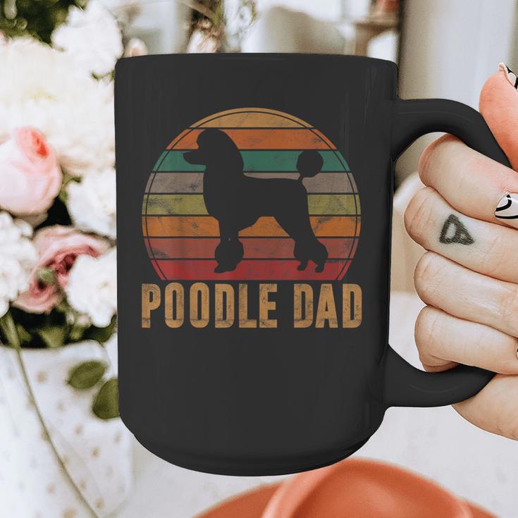 Retro Poodle Dad Dog Owner Pet Poodle Father Graphic Print Coffee Mug