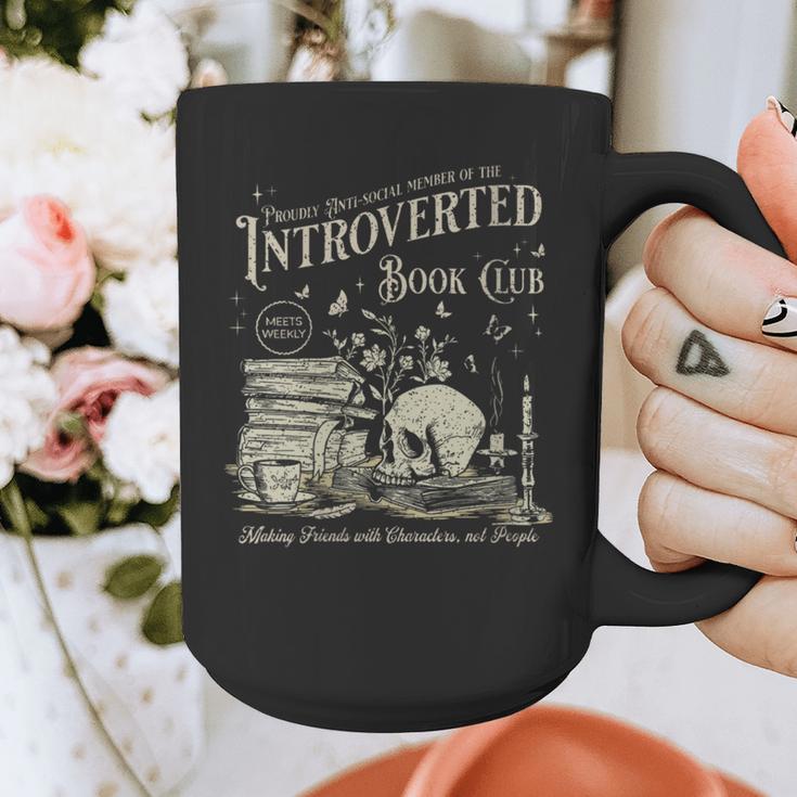 Retro Proud Anti Social Member Of Introverted Book Club Graphic Print Coffee Mug