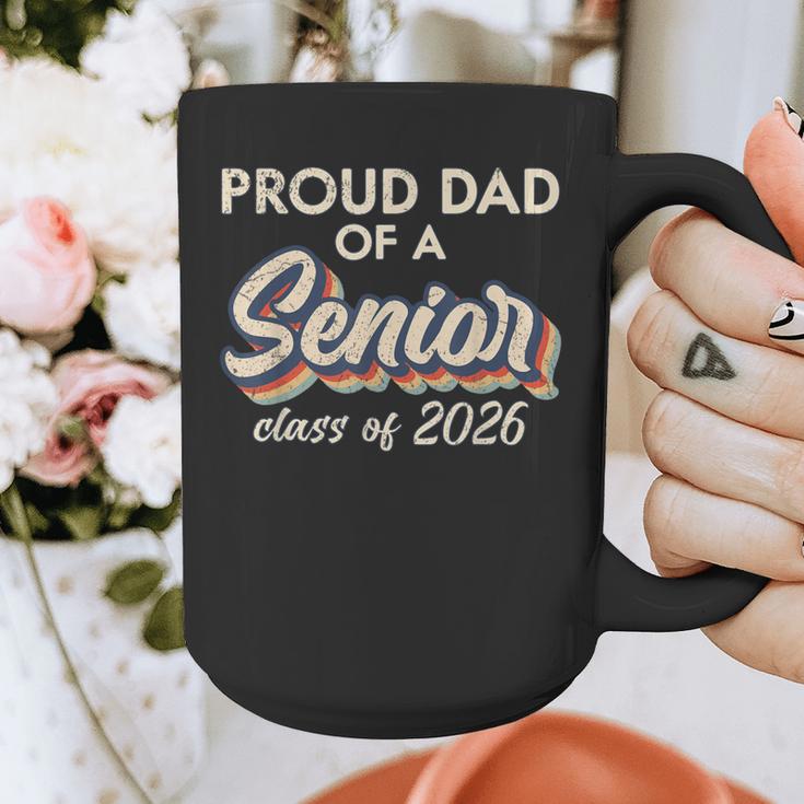 Retro Proud Dad Of a Senior Class Of 2026 Senior Dad 2026 Graphic Print Coffee Mug