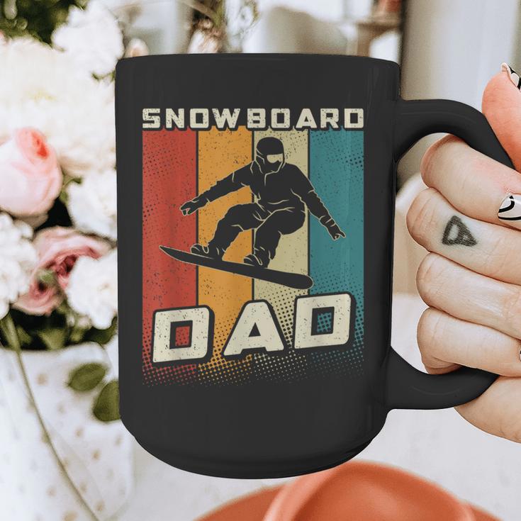 Retro Snowboard Dad Snowboarding Father Snowboarder Dad Graphic Print Coffee Mug