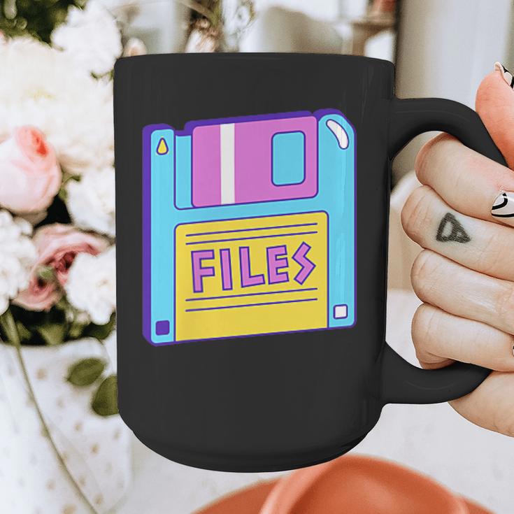 Retro TechnologyOld School Floppy Nostalgia 90s Generation Graphic Print Coffee Mug