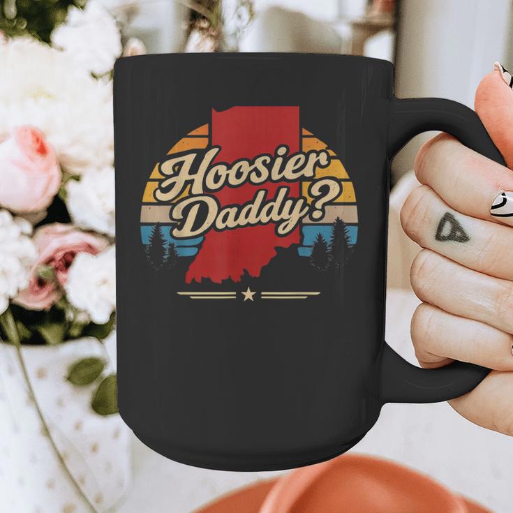 Retro Vintage US States Hoosier Daddy State Outline Desig Graphic Print Coffee Mug Retro Vintage US States Hoosier Daddy State Outline Desig Graphic Print Coffee Mug