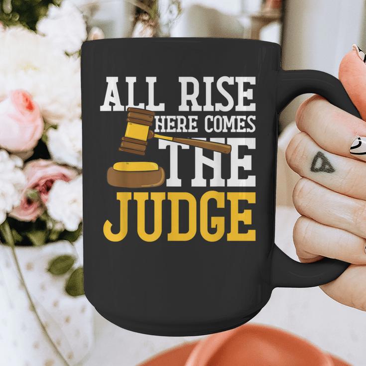 All Rise Here Comes The Judge Lawyer Graduation Quote Graphic Print Coffee Mug