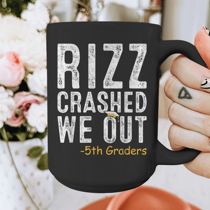 Rizz Crashed We Out 5th Grade Graduation Fifth Graders Graphic Print Coffee Mug