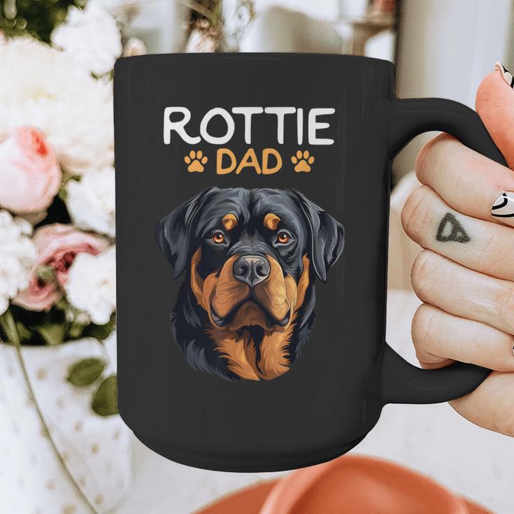 Rottie Dad Rottweiler Dog Graphic Print Coffee Mug Rottie Dad Rottweiler Dog Graphic Print Coffee Mug