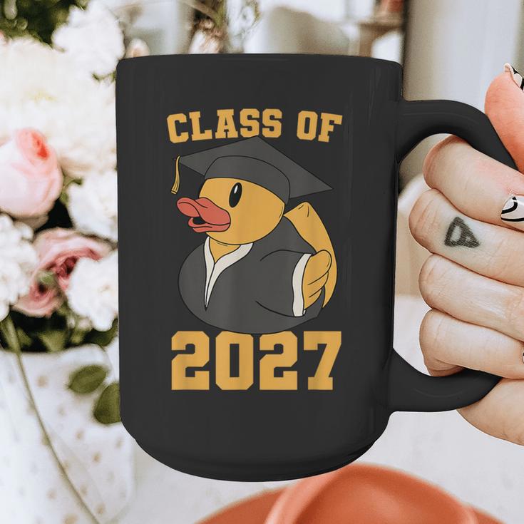Rubber Duck Class Of 2027 Senior 2027 Graduation Year Senior Graphic Print Coffee Mug