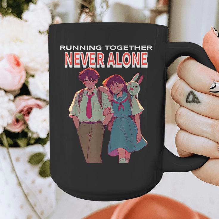 Running Together Always Connected Anime Nostalgia Message Graphic Print Coffee Mug Running Together Always Connected Anime Nostalgia Message Graphic Print Coffee Mug