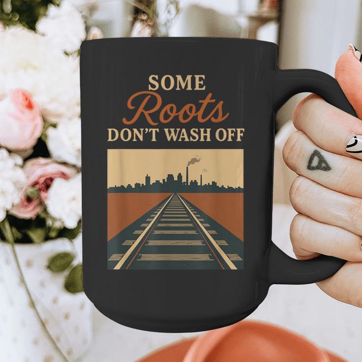 Rust Belt Midwest Nostalgia Steel Town Working Class Pride Graphic Print Coffee Mug