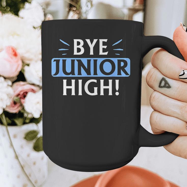 Say Goodbye To Junior High School Fun Graduation Graphic Print Coffee Mug