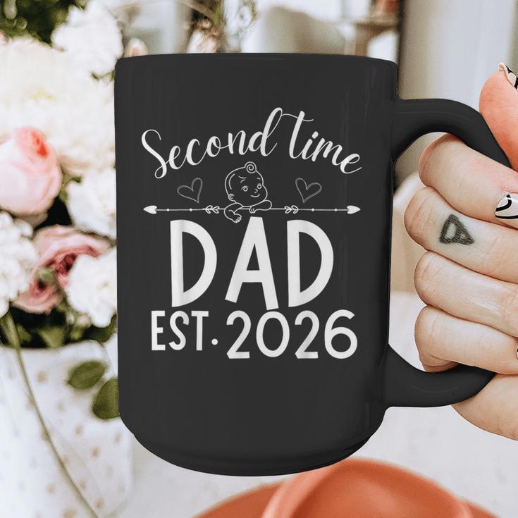 Second Time Dad Est 2026 Pregnancy Announcement Baby Daddy Graphic Print Coffee Mug Second Time Dad Est 2026 Pregnancy Announcement Baby Daddy Graphic Print Coffee Mug