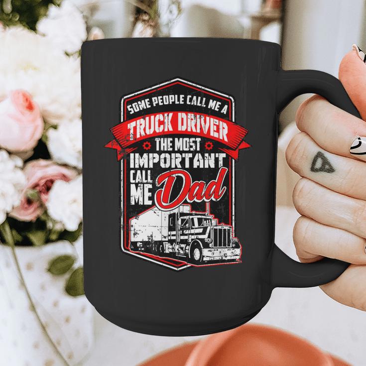 Semi Truck Driver For Truckers And Dads Small Graphic Print Coffee Mug