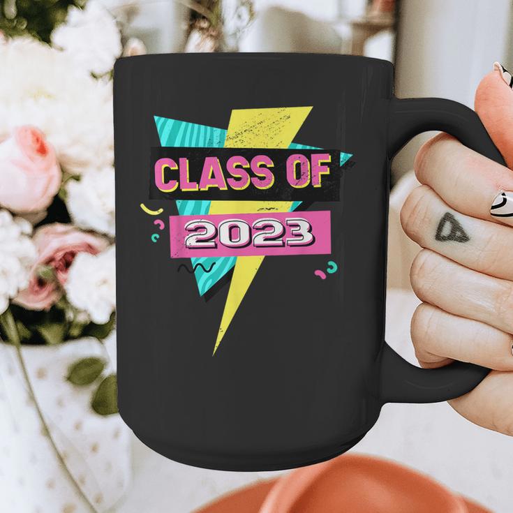 Senior 2023 Graduation Class Of 2023 Retro 90's Graduation Graphic Print Coffee Mug