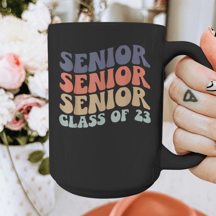 SENIOR 2023 Retro Class Of 2023 Seniors Graduation 23 Hippie Graphic Print Coffee Mug