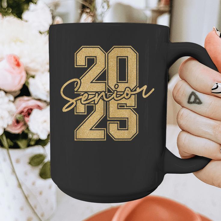Senior 2025 Class Of 2025 Gold Senior Graduation Graphic Print Coffee Mug