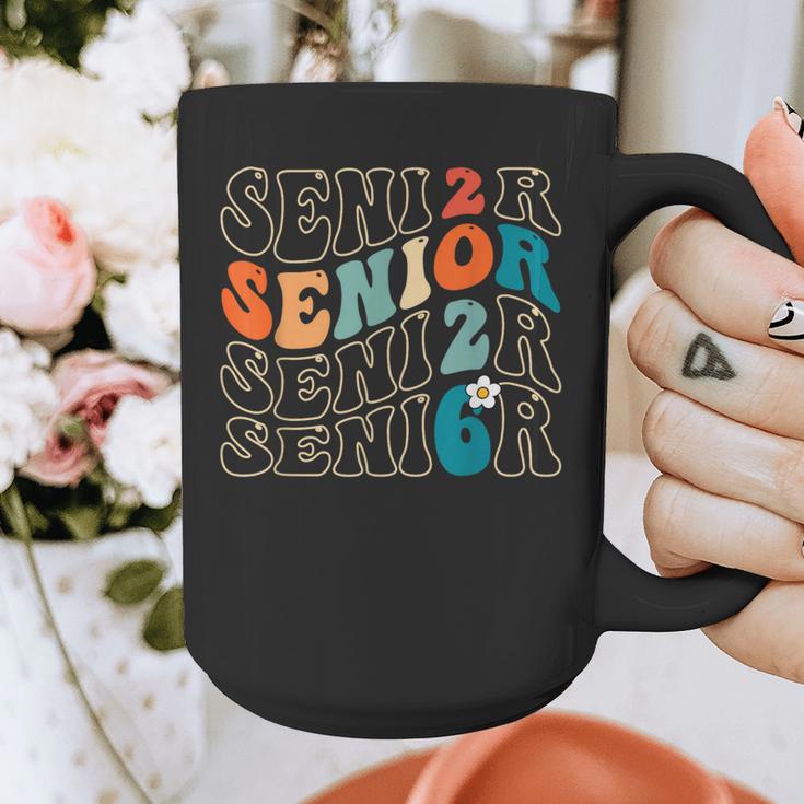 Senior 2026 Class Of 2026 Retro Groovy Graduation Grad Women Graphic Print Coffee Mug