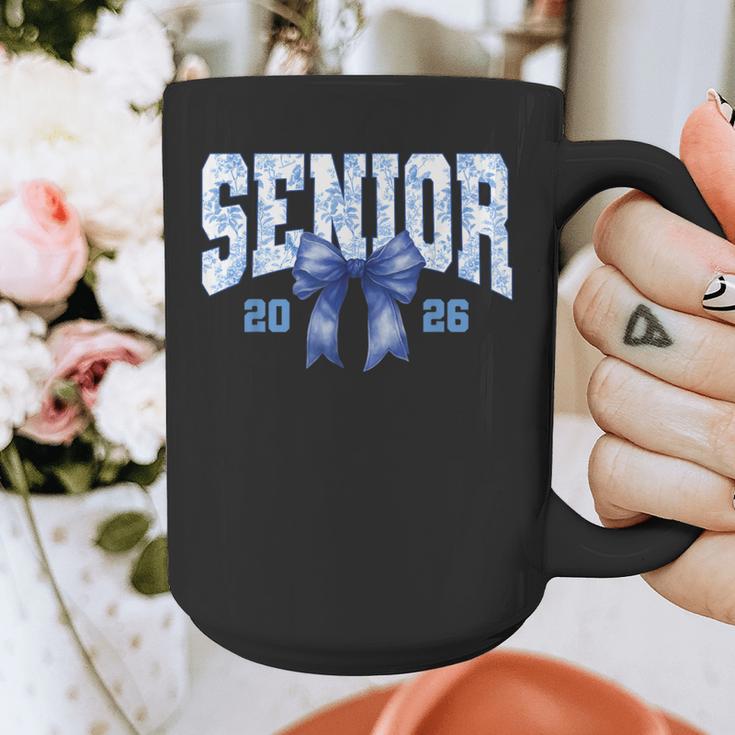 Senior 2026 Class Of 2026 Toile Coquette Bow Graduation 2026 Graphic Print Coffee Mug
