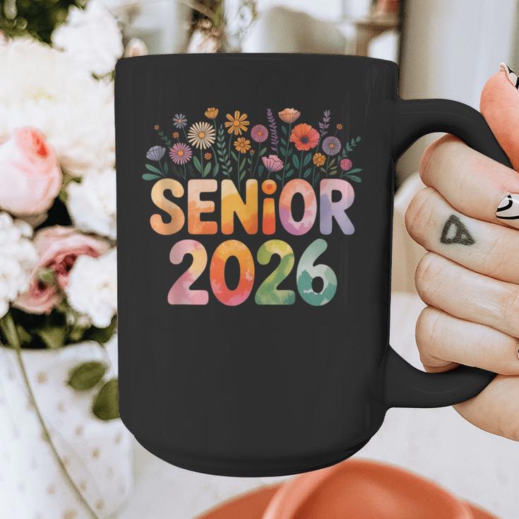 Senior 2026 Groovy Retro Grad Class Of 2026 Graduation Kids Graphic Print Coffee Mug