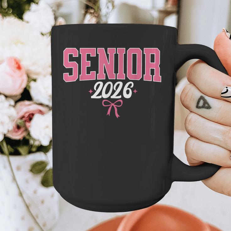 Senior 2026 Pink Coquette Bow Class Of 2026 Graduation Women Graphic Print Coffee Mug