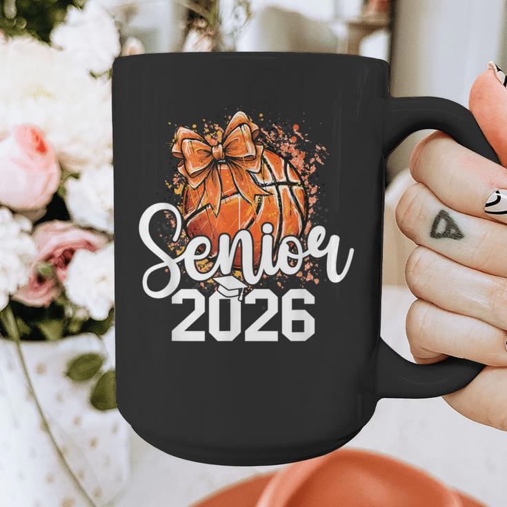 Senior Basketball Class Of 2026 Coquette Graduation Day Graphic Print Coffee Mug