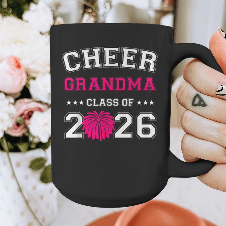 Senior Cheerleader Grandma Cheer Class Of 2026 Graduation Graphic Print Coffee Mug