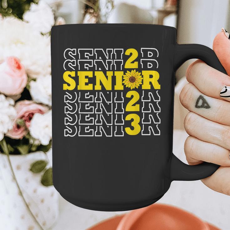 Senior Class Of 2023 Sunflower Graduation Seniors 23 Graphic Print Coffee Mug