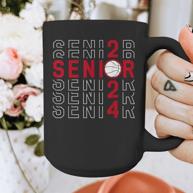 Senior Class Of 2024 Graduation 2024 Maroon Basketball Graphic Print Coffee Mug