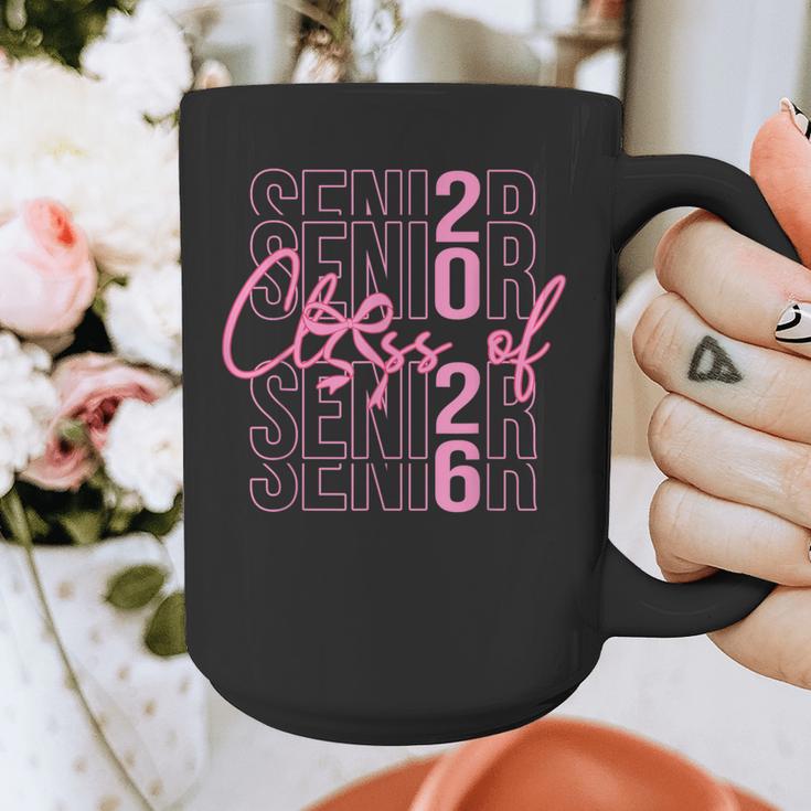 Senior Class Of 2026 Coquette Bow Graduation 2026 Girl Women Graphic Print Coffee Mug