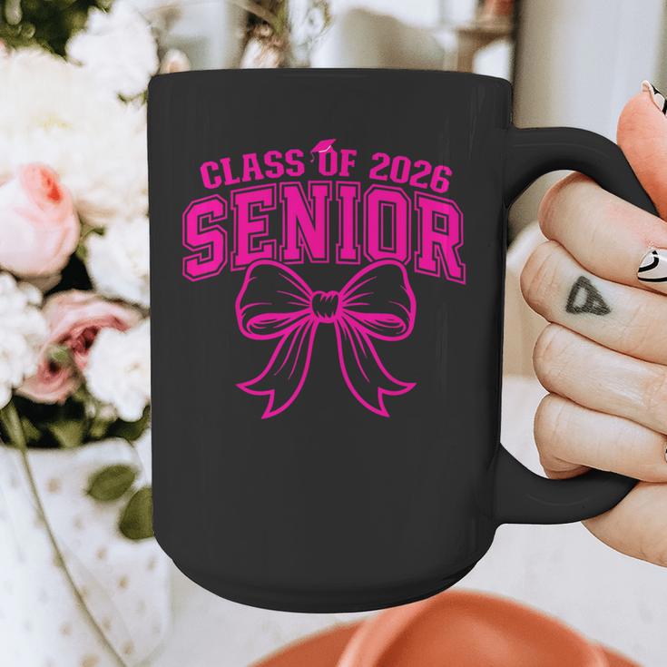 Senior Class Of 2026 Coquette Pink Bow Graduation 2026 Graphic Print Coffee Mug