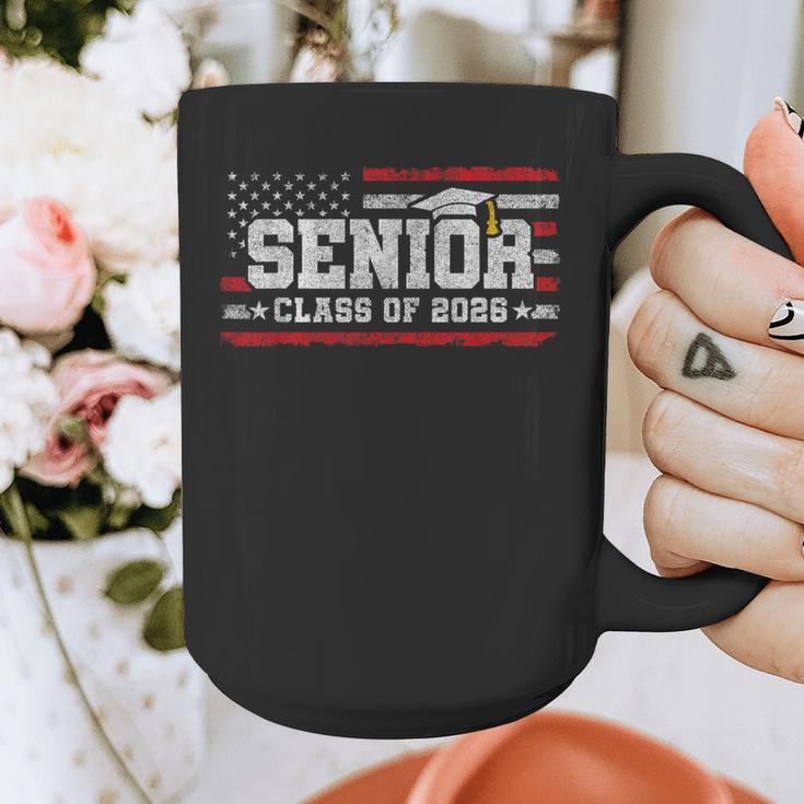 Senior Class 2026 Graduation American Flag Senior 2026 Graphic Print Coffee Mug