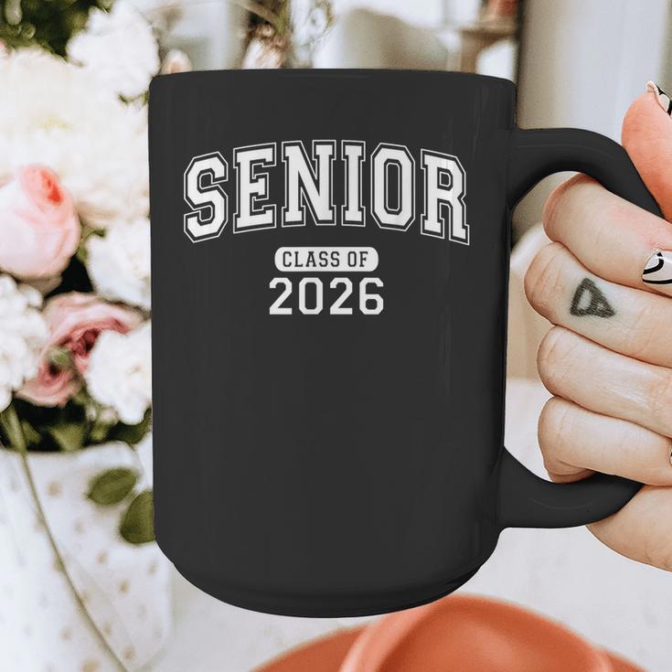 Senior Class Of 2026 Graduation Varsity Arched Letters Graphic Print Coffee Mug