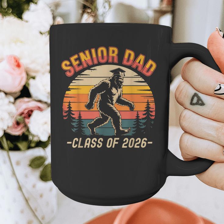 Senior Dad Class Of 2026 Bigfoot Vintage Graduation Graphic Print Coffee Mug