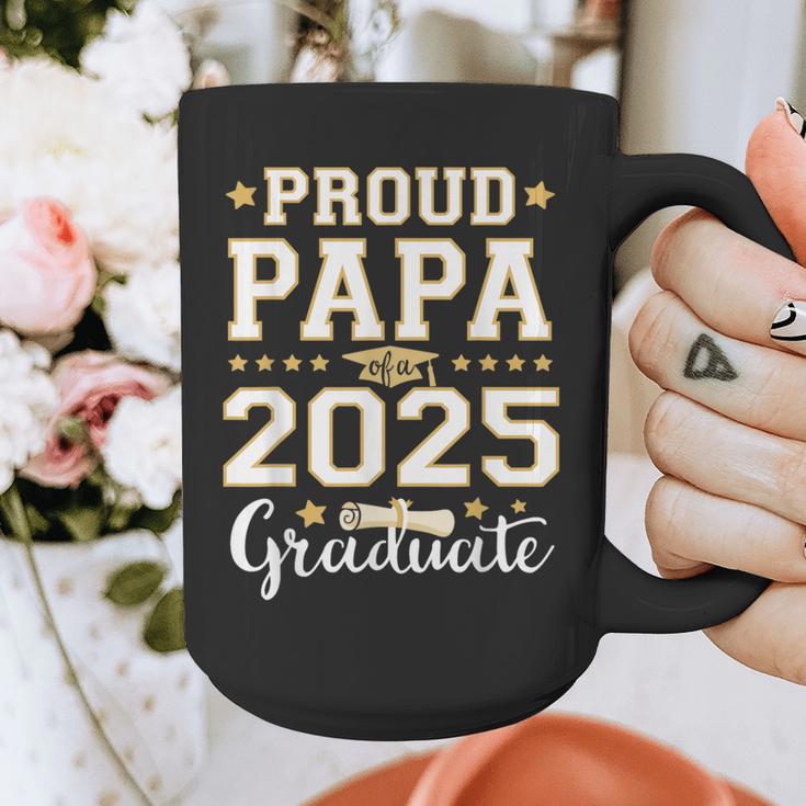 Senior Graduation Proud Papa 2025 Graduate Class Matching Graphic Print Coffee Mug
