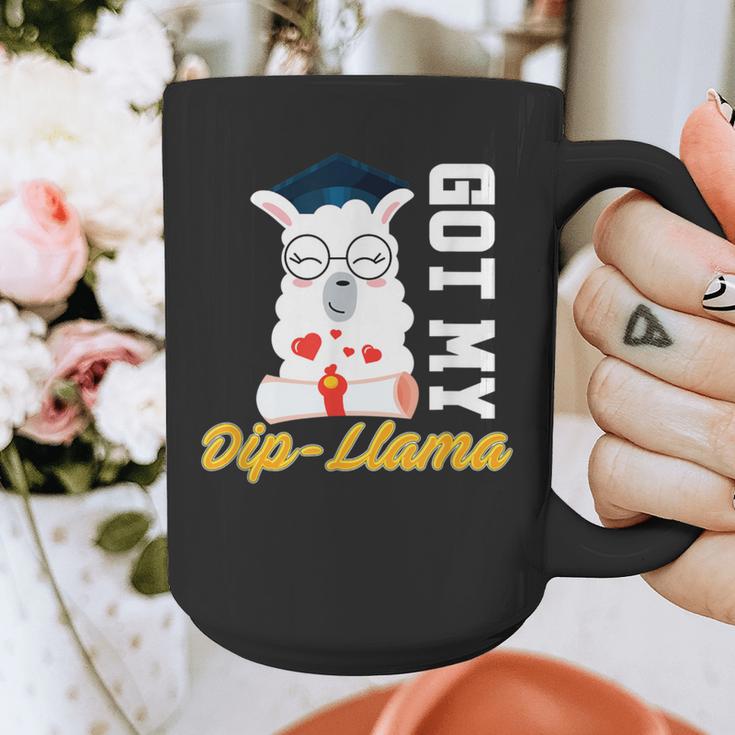 Senior Graduation TShirt 2019 Got My Dip-Llama Diploma Shirt Graphic Print Coffee Mug