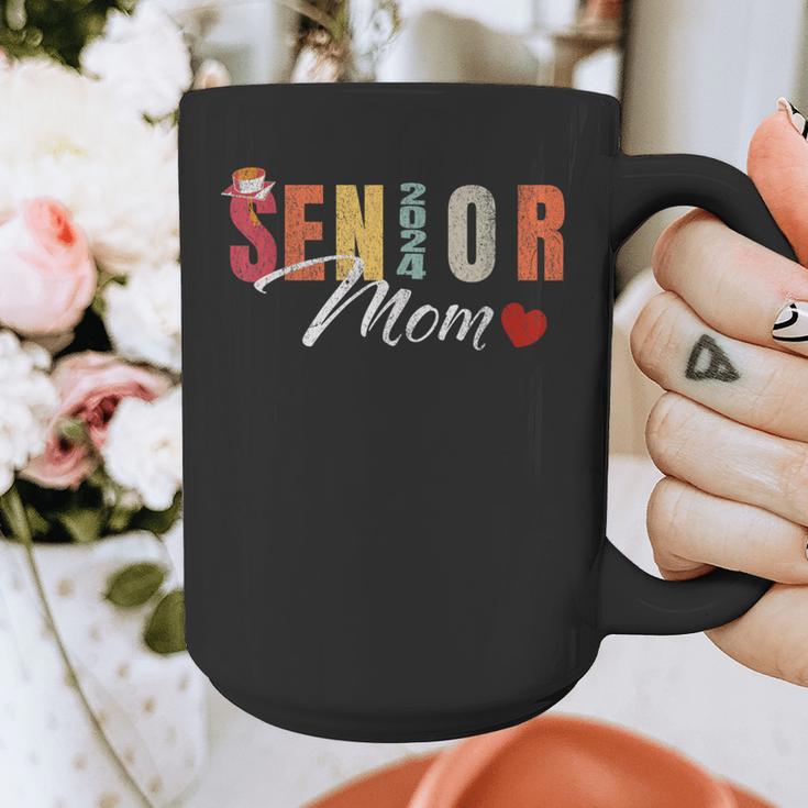 Senior Mom 2024 Graduation Heart Class Of 2024 Graphic Print Coffee Mug