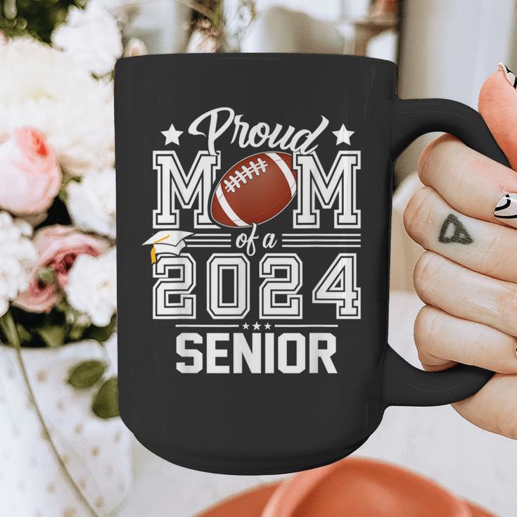 Senior Mom Class Of 2024 Football Proud Mom Graduation Graphic Print Coffee Mug