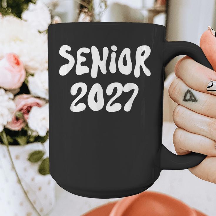 Senior Retro Class Of 2027 Graduation High School College Graphic Print Coffee Mug